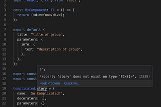 TypeScript で Stotybook をCSF（Component Story Format）で書く