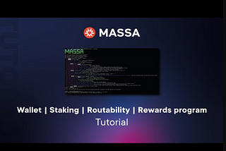 Tutorial — How to install a node on the Massa network EPISODE 25.XX