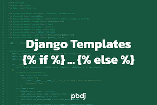 How To Use If/Else Conditions In Django Templates