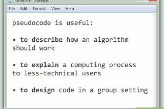 Pseudocode example