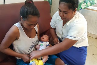 Nikiara’s first step in giving her baby Marta the best start in life