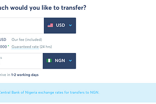 Welcome to Nigeria, Again, TransferWise.