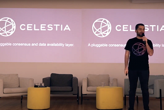 Presentation on the motivation and architecture of Celestia by Mustafa