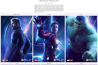 HA: Infinity Stone CTF Boot2Root Write up.