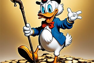 Who needs a mattress when you’ve got a vault full of gold? Sweet dreams, Scrooge!
