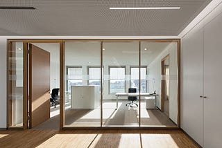 Elevate Your Space with Stylish Wooden Frame Glass Partitions