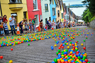 The Barrack Hill Ball Roll is a unique lottery when thousands of coloured numbered balls cascade…