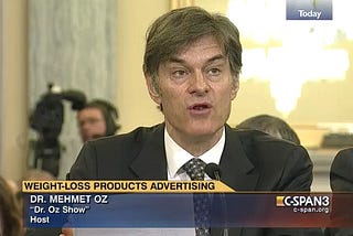 Dr. Oz defending miracle weight loss pills