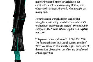 Homo Sapiens Digital (2021) : Project Overview