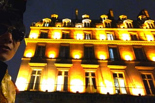 A building , near Louvre museum , Paris