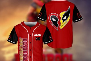 Free Vintage Deadpool Baseball Jersey, Deadpool Jersey Shirt, Wolverine And Deadpool Shirt, Hero Sport Shirt,Marvel Matching Baseball Team Outfit