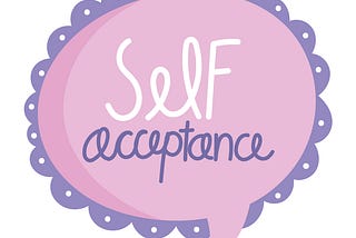 self acceptance lettering Free Vector