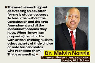 Teacher Appreciation Week: Dr. Melvin Norris