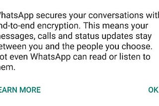 Why I am not moving away from WhatsApp to Signal