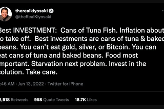 Do You Agree With Rich Dad Poor Dad Author Robert Kiyosaki Who Touts Canned Tuna As The Best…
