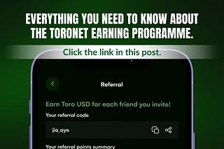 Toronet Referral Program — Frequently Asked Questions (FAQ)