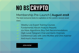 A Response to Questions Surrounding the No BS Crypto Membership Announcement