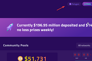Polygon | Pooltogether- No-loss lottery on chain