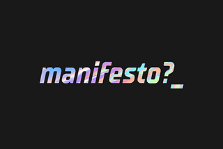 EventDAO Manifesto?_