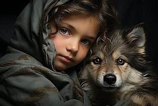 A story of Unlikely Friendship: The Girl and the Wolf