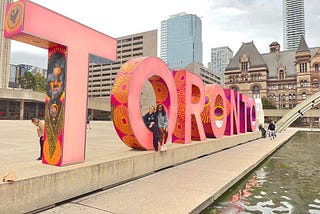 Tourists in Toronto