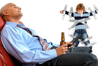 To fathers who can’t handle watching their kids
