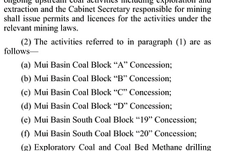 Proposed Kitui coal mining