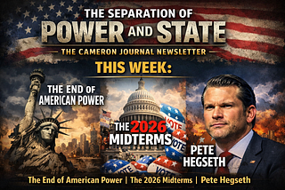 This Week: The Separation of Power and State