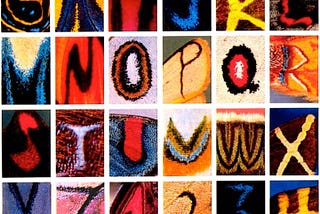 Alphabet On Butterfly Wings