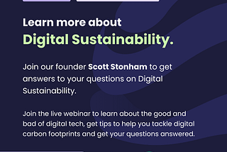 What is Digital Sustainability? Free Webinar