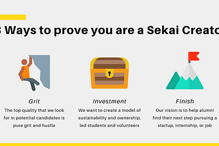 3 Ways to prove you are a Sekai Creator