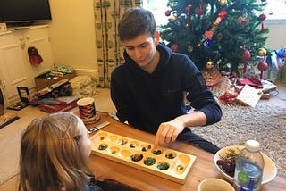 Playing games at Christmas