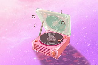 old fashioned turntable