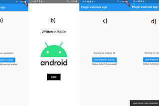 How to Create a Flutter Plugin that includes Android Activities and iOS UIViewControllers