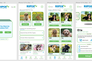 App Design Concepts: RSPCA