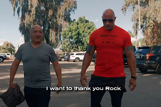 Dwayne gives man who reminds him of own father $100,000