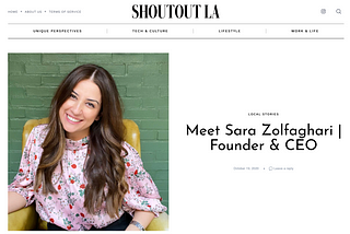 Meet Sara Zolfaghari | Founder & CEO