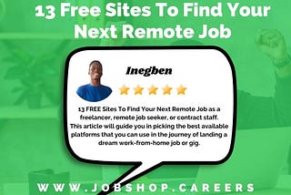 13 Free Sites To Find Job in 20203