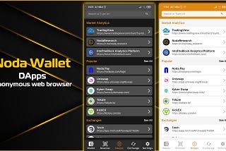 Noda Wallet has an anonymous web browser
