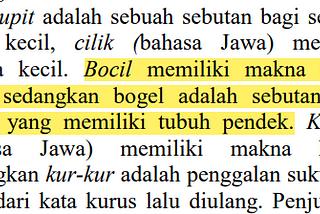 Looking up colloquial Indonesian terms suck: The case of Bogel