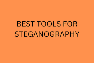 There are few best tools available for steganography and can be used for CTF competition.