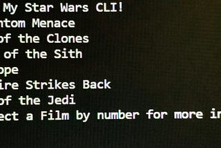 My Star Wars CLI Project