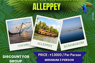 4 Nights 4 Days Cochin, Kumarakom, Alleppey Tour Packages