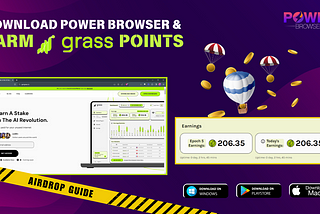 COMPLETE GUIDE: FARM GRASS POINTS ON POWER BROWSER