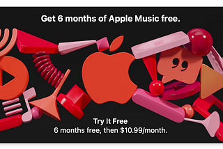 Don’t miss out 6 months of Apple Music for free after a purchase of Airpod!