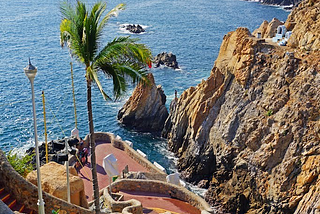 La Quebrada stairway, Acapulco / Mexico