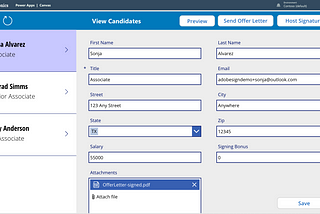 Generating Documents from Power Apps with Adobe PDF Services