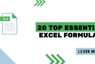 Excel Cheat Sheet: Top 20 Excel Formulas