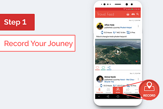 How to record your travel with Traverous app?