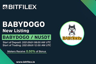 Bitfilex list BABYDOGO (Baby Dogo Coin) on